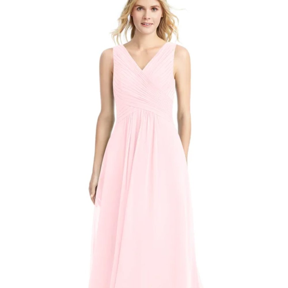 Blushing Pink Flora Bridesmaid Dress